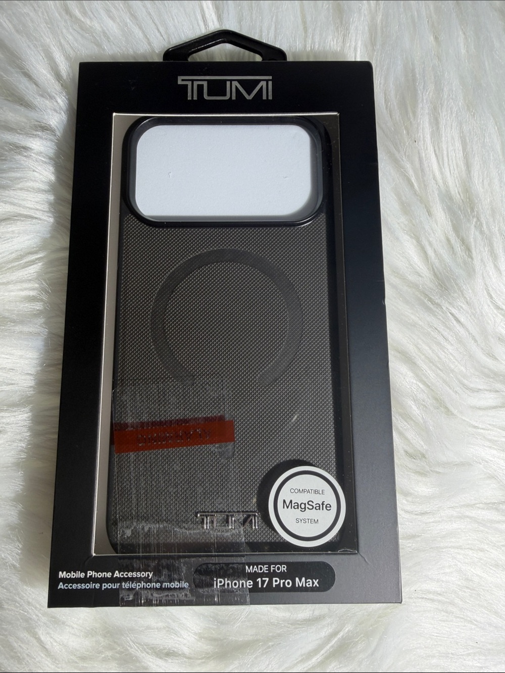 2026 TUMI Black MagSafe-Compatible iPhone 17 Pro Max Case